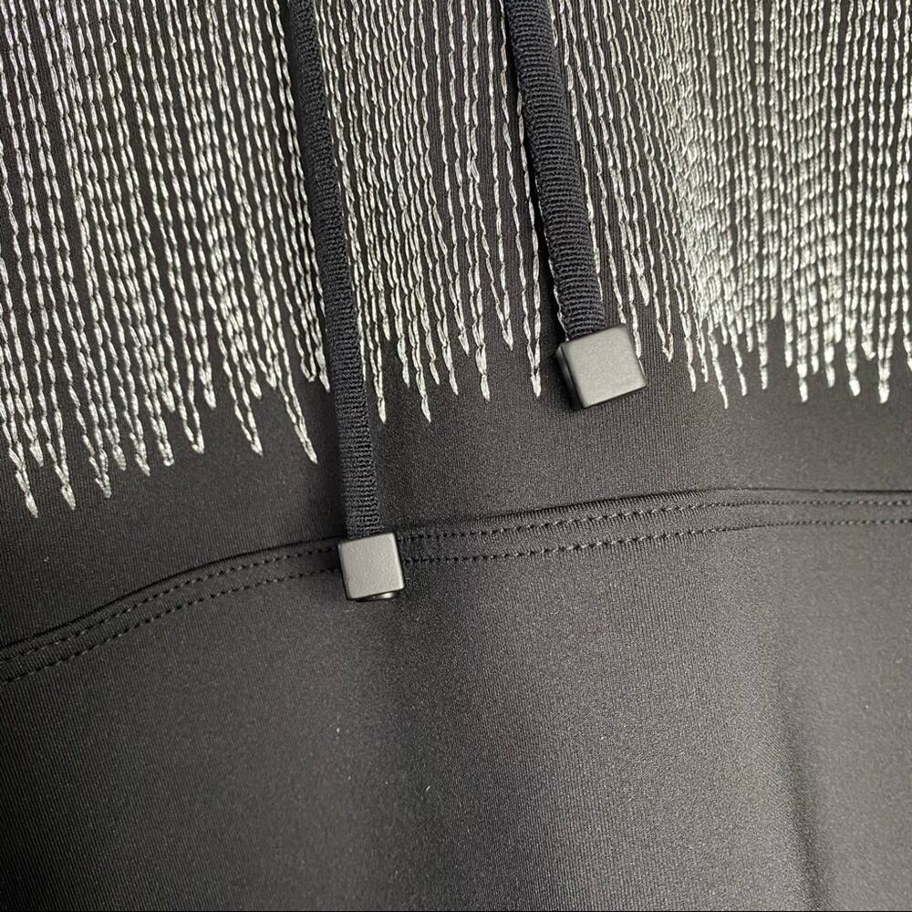 KORAL by Ileana Kugel Titrate Scuba Neoprene Metallic Embroidered Hoodie XS NWT - Picture 10 of 11